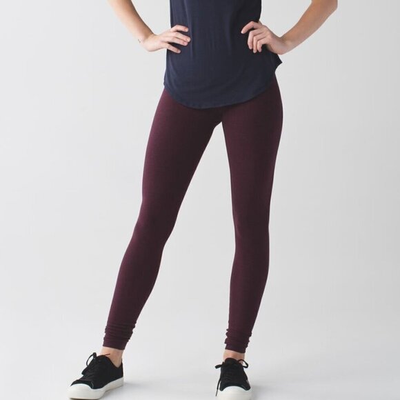 Lululemon Wunder Under Pant (Hi-Rise) Luon *31" - 6 Heathered Bordeaux Drama - Picture 2 of 7